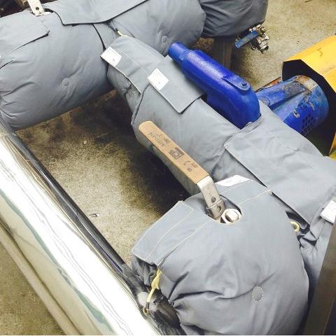Isolamento de válvulas, filtro e bomba - Eficiência Energética